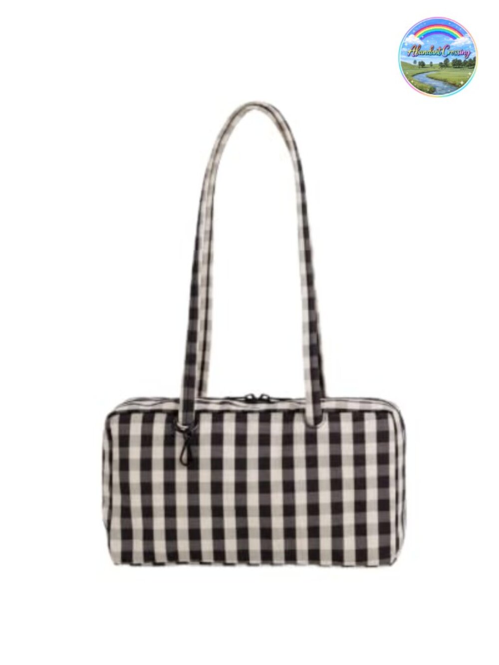 Recycled Nylon Bowler Bag with Shoulder Straps and Zip Pocket